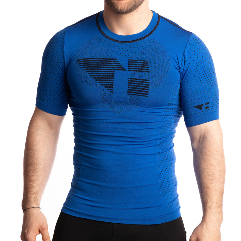 Camiseta running hombre de manga corta,Uglow Speed Aero Azul